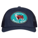 Lazy J Ranch Navy Original Buckle Mid Profile Trucker Hat-