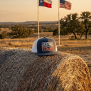 Lazy J Ranch Navy & White Liberty Classic Five Panel Trucker Hat-
