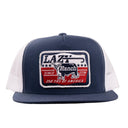 Lazy J Ranch Navy & White Liberty Classic Five Panel Trucker Hat-