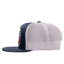 Lazy J Ranch Navy & White Liberty Classic Five Panel Trucker Hat-