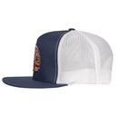 Lazy J Ranch Navy & White Prickly Pear Classic Five Panel Trucker Hat-