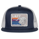 Lazy J Ranch Navy & White Sunset Retro Classic Five Panel Hat-
