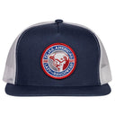 Lazy J Ranch Navy & White Tejas Classic Five Panel Trucker Hat-