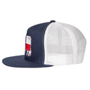 Lazy J Ranch Navy & White Texas Bull Classic Five Panel Trucker Hat-