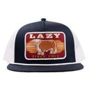 Lazy J Ranch Navy & White Wildfire Classic Rope Trucker Hat-