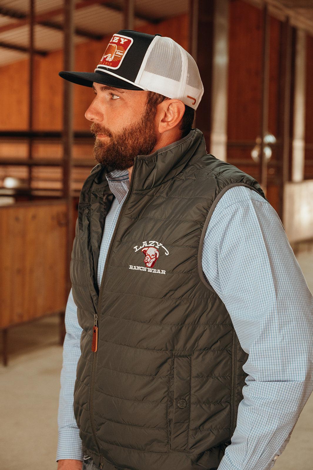 Lazy J Ranch Navy & White Wildfire Classic Rope Trucker Hat-Lazy J Ranch Wear