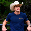 Lazy J Ranch Neon Jughead Short Sleeve T-Shirt - Navy-