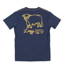 Lazy J Ranch Neon Jughead Short Sleeve T-Shirt - Navy-