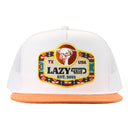 Lazy J Ranch Orange & White Drifter Classic Five Panel Trucker Hat-