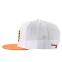 Lazy J Ranch Orange & White Drifter Classic Five Panel Trucker Hat-