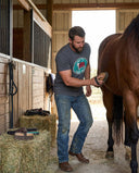 Lazy J Ranch Original Buckle Short Sleeve T-Shirt - Grey-