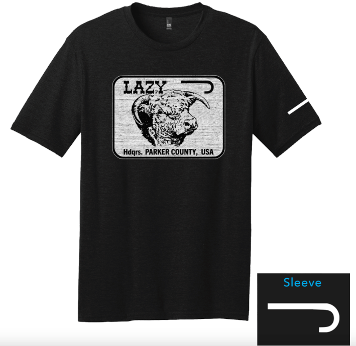 Lazy J Ranch Parker County Short Sleeve T-Shirt - Black-