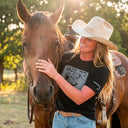 Lazy J Ranch Parker County Short Sleeve T-Shirt - Black-