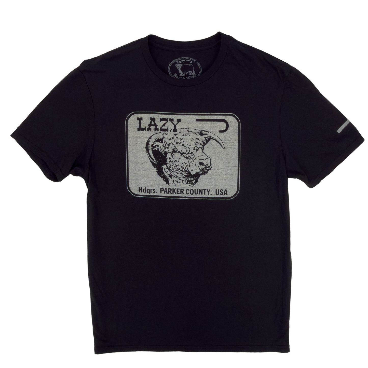 Lazy J Ranch Parker County Short Sleeve T-Shirt - Black-