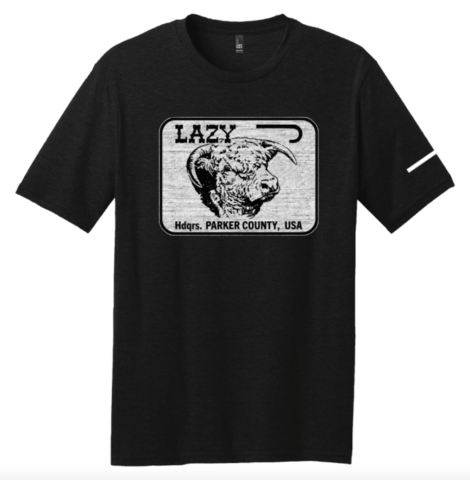 Lazy J Ranch Parker County Short Sleeve T-Shirt - Black-