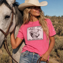 Lazy J Ranch Parker County Short Sleeve T-Shirt - Pink-
