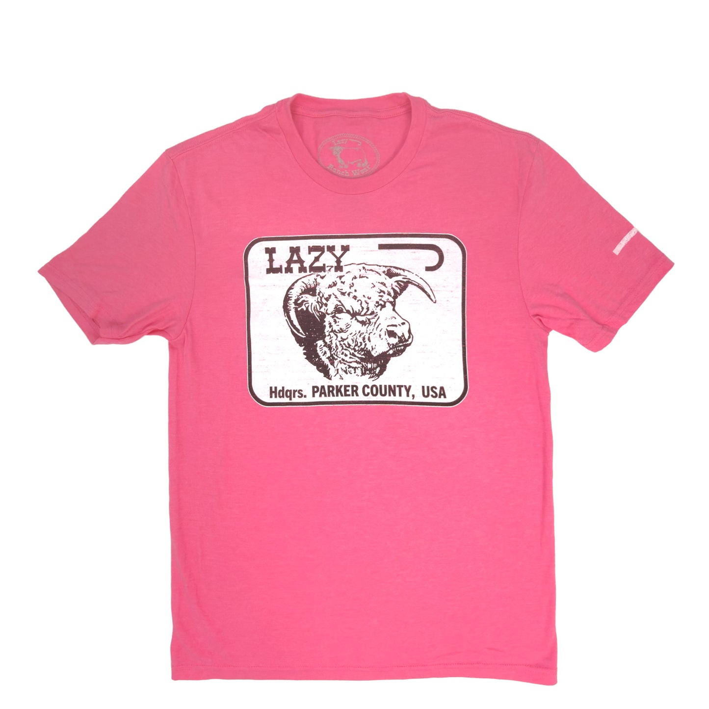 Lazy J Ranch Parker County Short Sleeve T-Shirt - Pink-