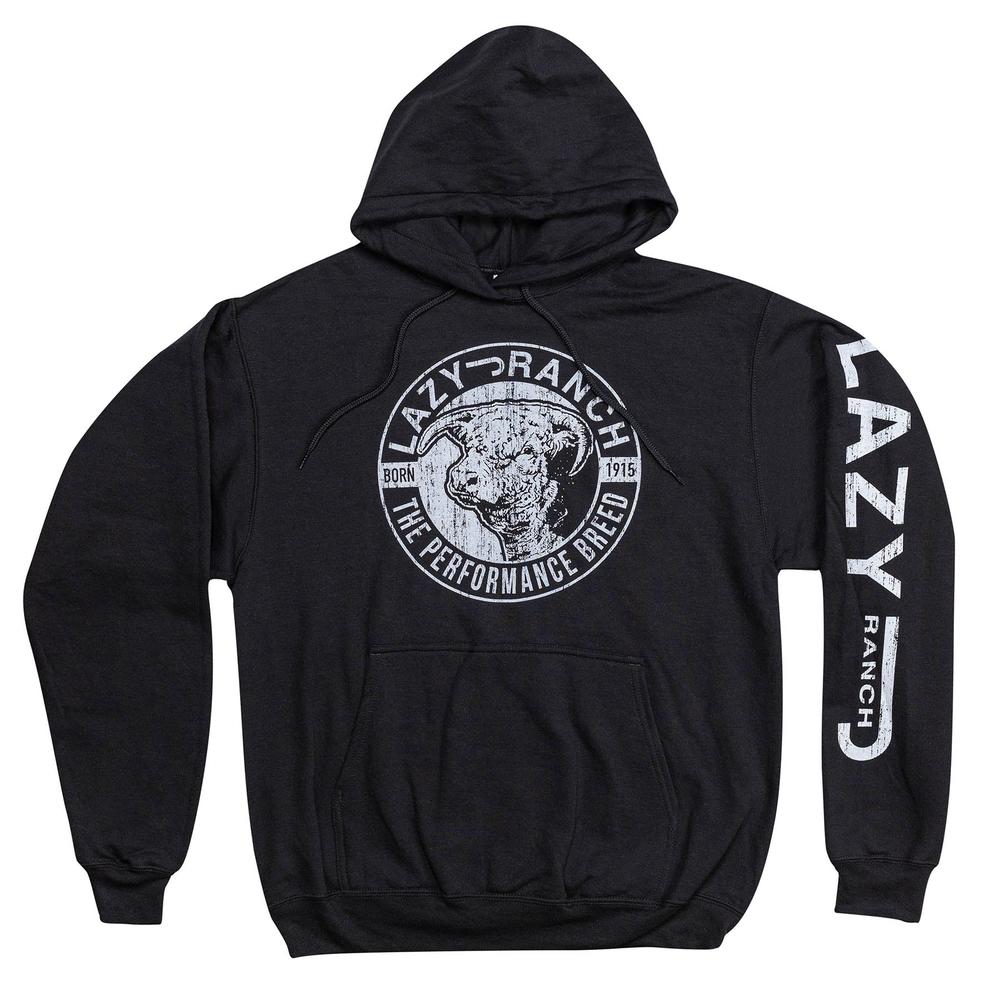 Lazy J Ranch Performance Breed Pullover Hoodie - Black-Lazy J Ranch Wear