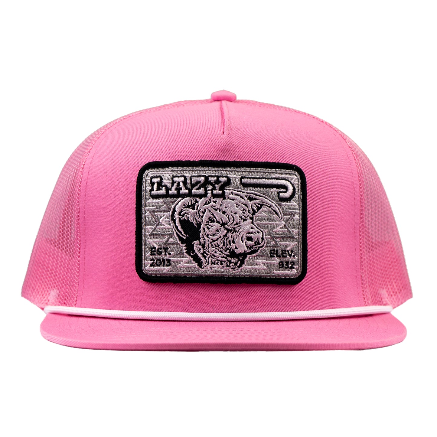 Lazy J Ranch Pink Cowpoke Classic Rope Trucker Hat-Lazy J Ranch Wear