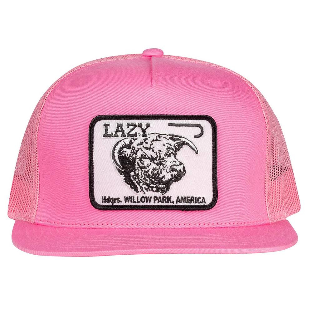 
                  
                    Lazy J Ranch Pink Willow Cattle Headquarters Classic Five Panel Trucker Hat-Lazy J Ranch Wear
                  
                
