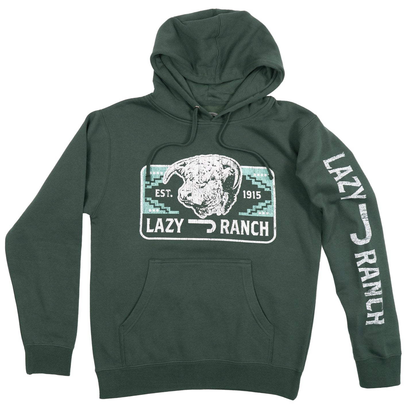 Lazy J Ranch Presidio Pullover Hoodie - Alpine Green-Lazy J Ranch Wear