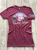 Lazy J Ranch Prickly Pear T-Shirt - Maroon-