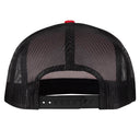 Lazy J Ranch Red & Black Arrowhead Classic Five Panel Trucker Hat-