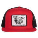 Lazy J Ranch Red & Black Willow Cattle Headquarters Classic Five Panel Trucker Hat-