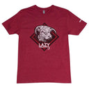Lazy J Ranch Red Diamond Hereford Short Sleeve T-Shirt - Burgundy-