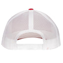 Lazy J Ranch Red & White Original Buckle Mid Profile Trucker Hat-