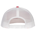 Lazy J Ranch Red & White Texas Elevation Mid Profile Trucker Hat-