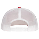 Lazy J Ranch Red & White Willow Cattle Headquarters Mid Profile Trucker Hat-