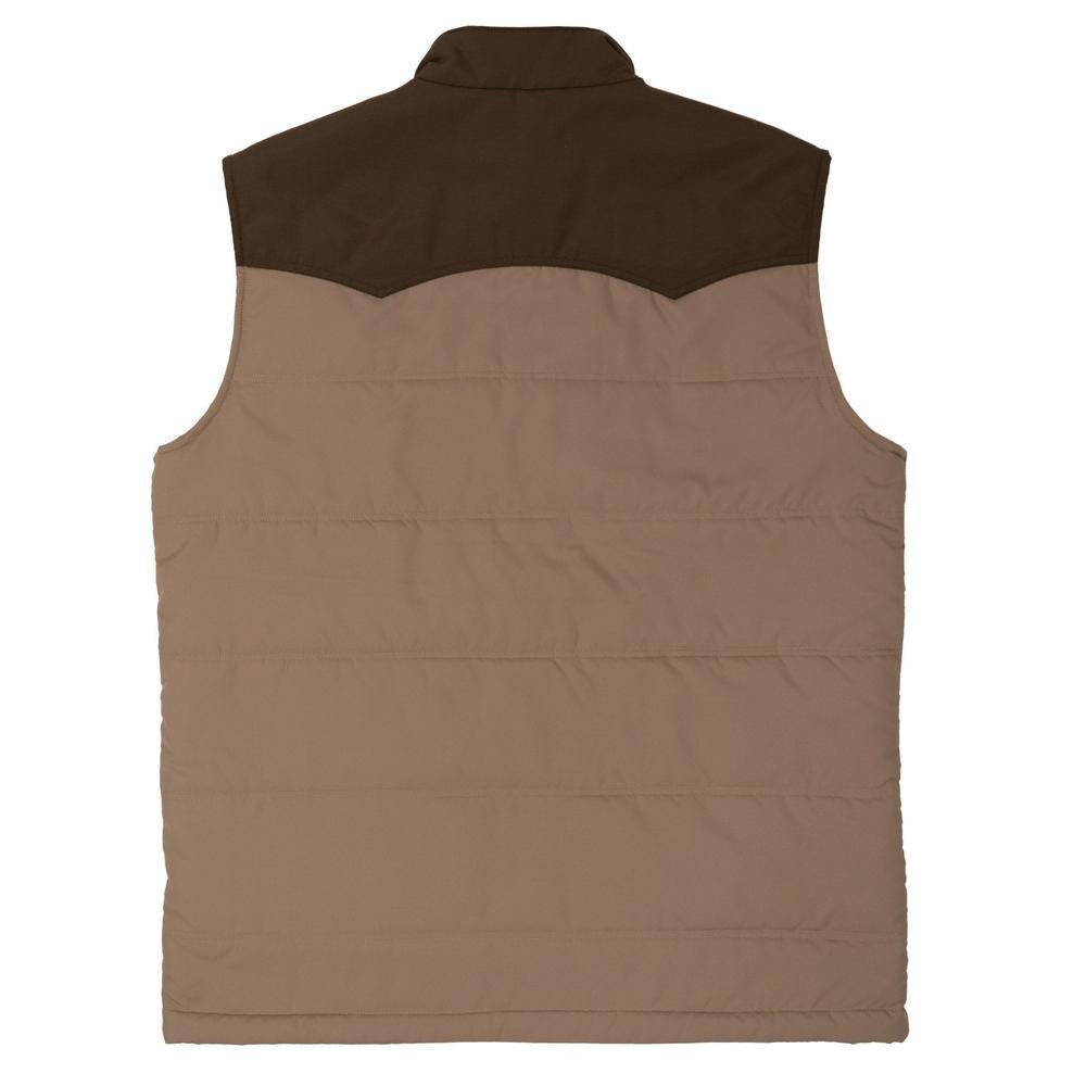 Lazy J Ranch Retro Arena Vest - Brown-Men's Vest-Lazy J Ranch Wear