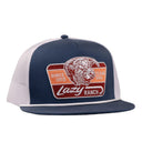 Lazy J Ranch Royal Blue & White Texas Rust Classic Rope Trucker Hat-