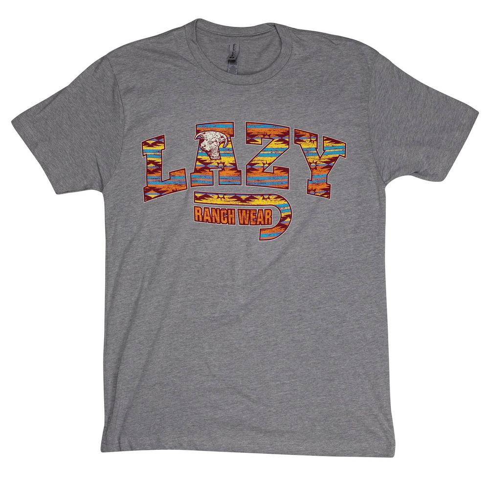 
                  
                    Lazy J Ranch Santa Fe Aztec T-Shirt - Light Grey-Lazy J Ranch Wear
                  
                