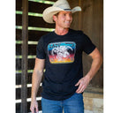 Lazy J Ranch Serape Elevation Short Sleeve T-Shirt - Heather Black-