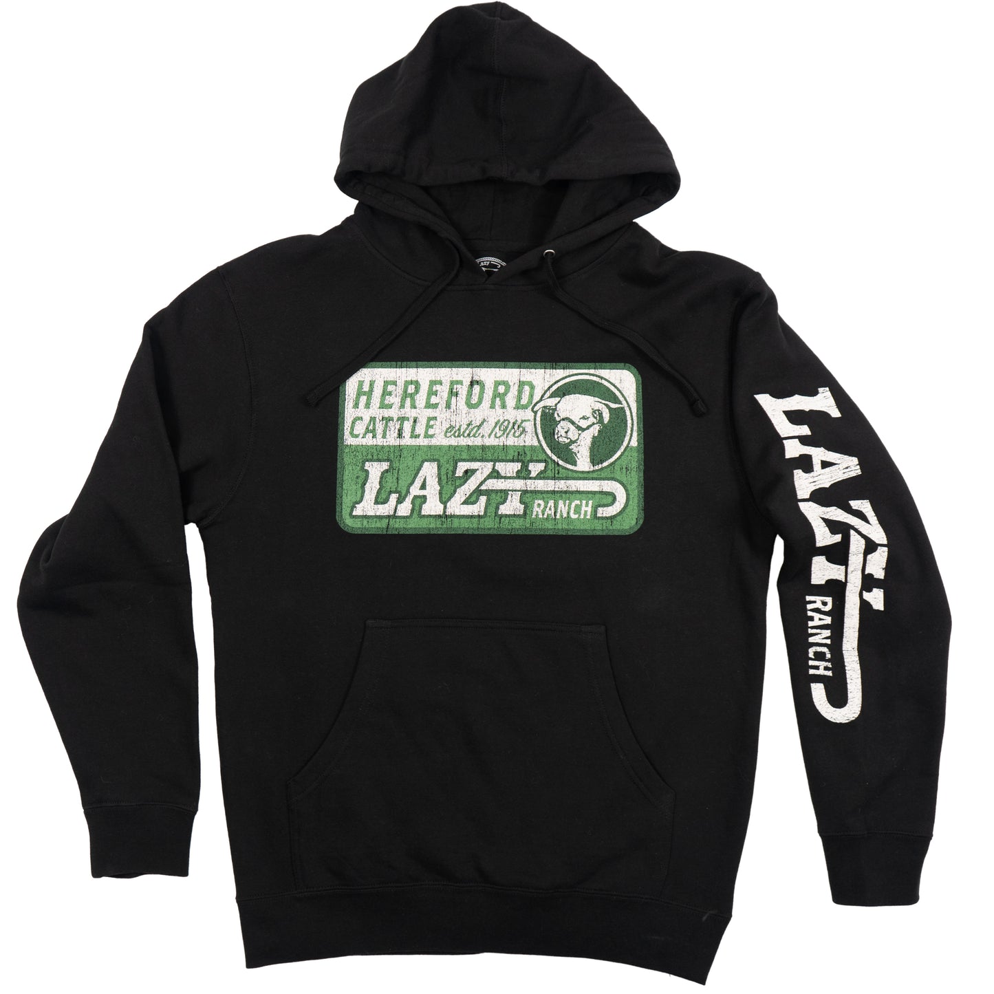 Lazy J Ranch Shafter Long Sleeve Hoodie - Black-Lazy J Ranch Wear