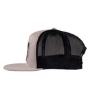 Lazy J Ranch Silver Grey & Black Dusk Sunset Retro Classic Five Panel Trucker Hat-