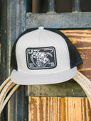 Lazy J Ranch Silver Grey & Black Elevation Classic Five Panel Trucker Hat-