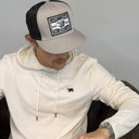 Lazy J Ranch Silver Grey & Black Fort Worth Classic Five Panel Trucker Hat