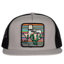 Lazy J Ranch Silver Grey & Black Home Sweet Texas Classic Five Panel Trucker Hat-