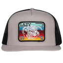 Lazy J Ranch Silver Grey & Black Serape Elevation Classic Five Panel Trucker Hat-