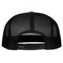 Lazy J Ranch Silver Grey & Black Sunset Retro Classic Five Panel Trucker Hat-