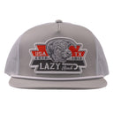 Lazy J Ranch Silver Grey & White El Rancho Classic Rope Trucker Hat-