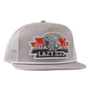 Lazy J Ranch Silver Grey & White El Rancho Classic Rope Trucker Hat-