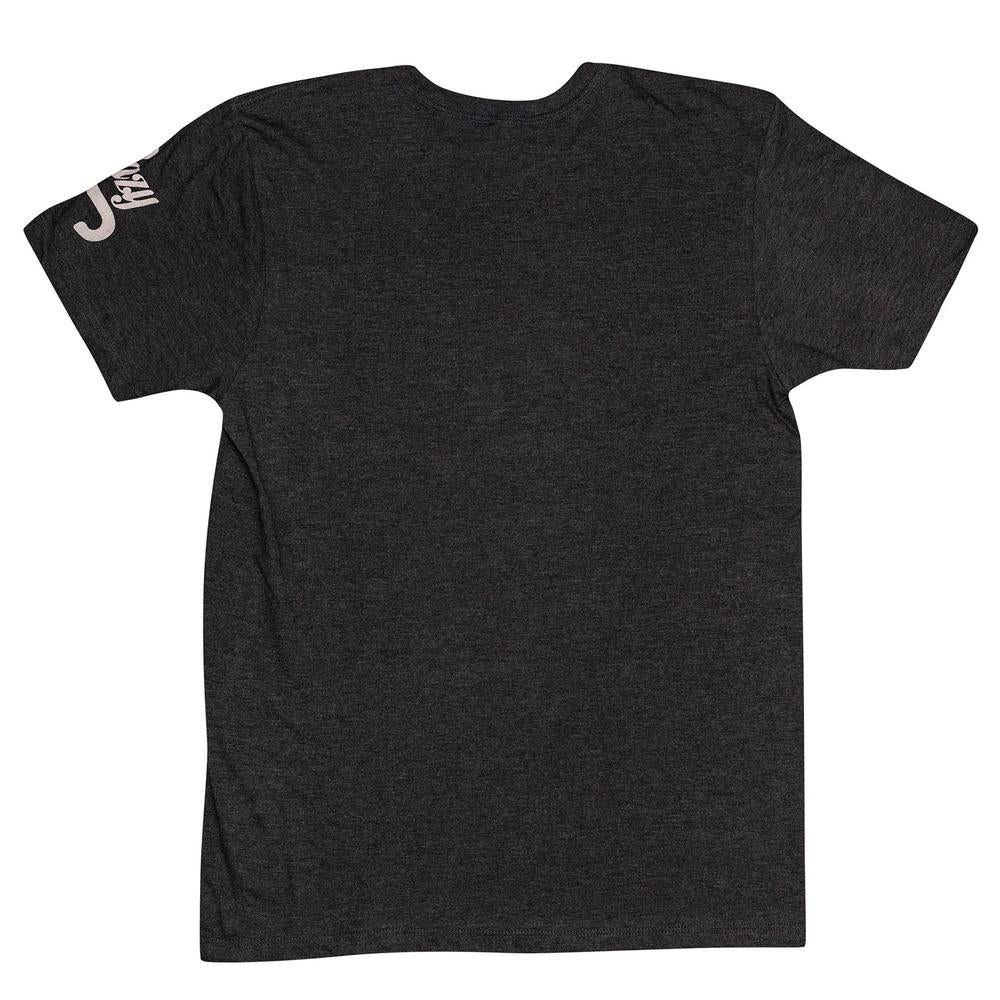 Lazy J Ranch Skull & Flowers T-Shirt - Grey-Lazy J Ranch Wear