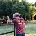 Lazy J Ranch Smokeless Short Sleeve T-Shirt - Red-