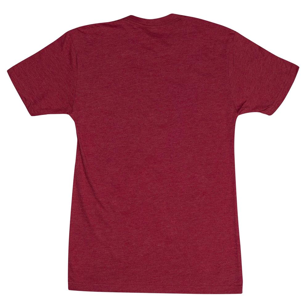 Lazy J Ranch Sunrise Bull Short Sleeve T-Shirt - Red-