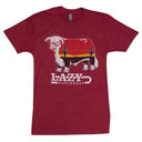 Lazy J Ranch Sunrise Bull Short Sleeve T-Shirt - Red-