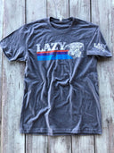 Lazy J Ranch Sunset Retro Short Sleeve T-Shirt - Grey-
